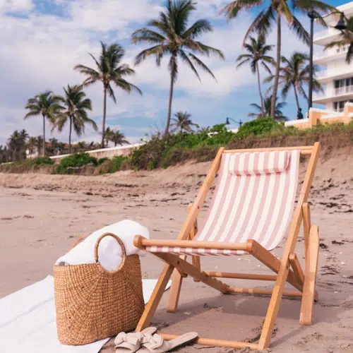 beach chair in paradise