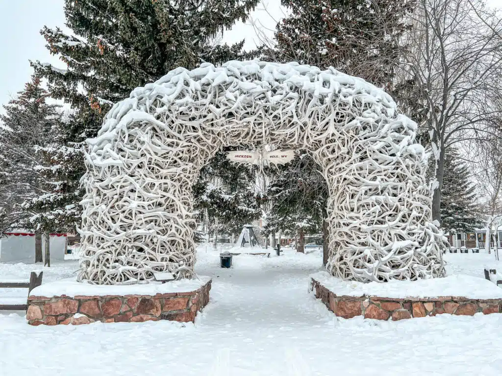 Jackson, WY town square antler arch