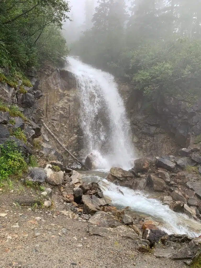 Bridal Veil Falls in Alaska