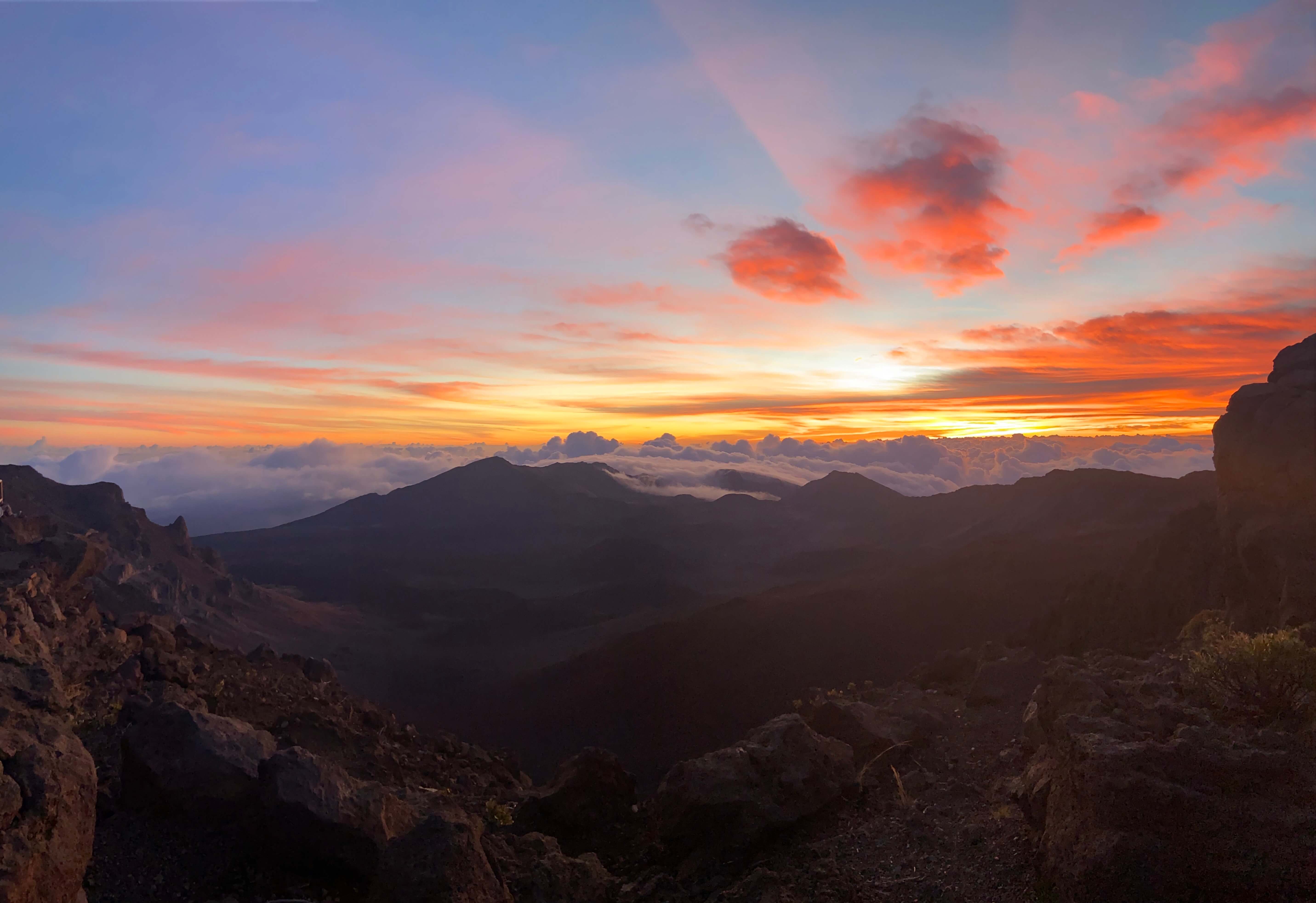 Sunrise at Haleakala in Maui