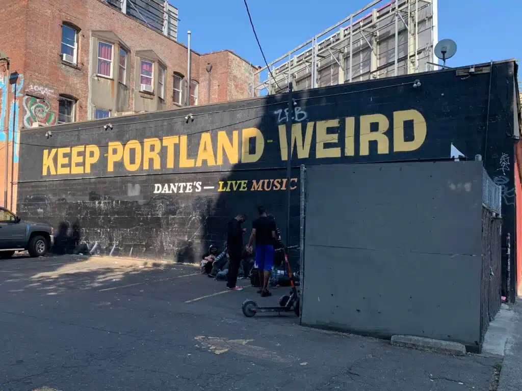 Keep Portland Weird sign in Portland, Oregon