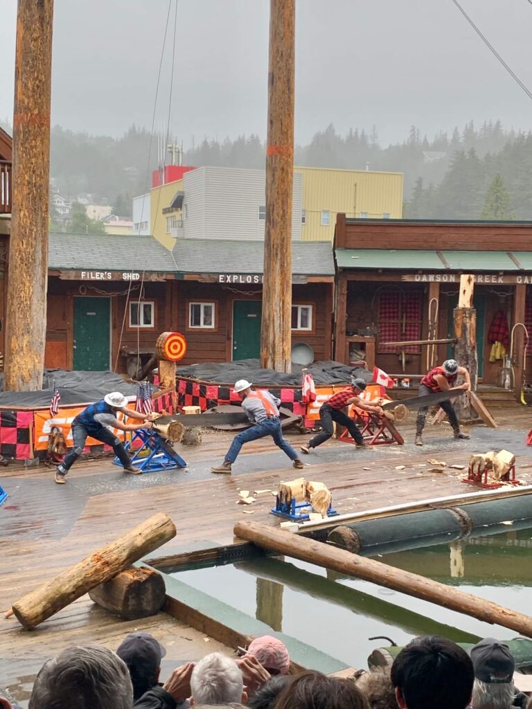 Lumberjack show in Alaska