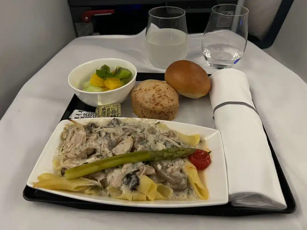 ANA business class international meal