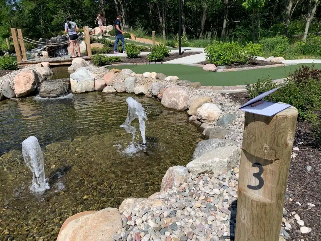 Mini golf hole 3 in Saugatuck, MI