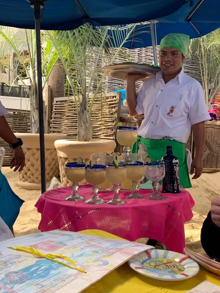 Margaritas at The Office in Cabo, Mexico