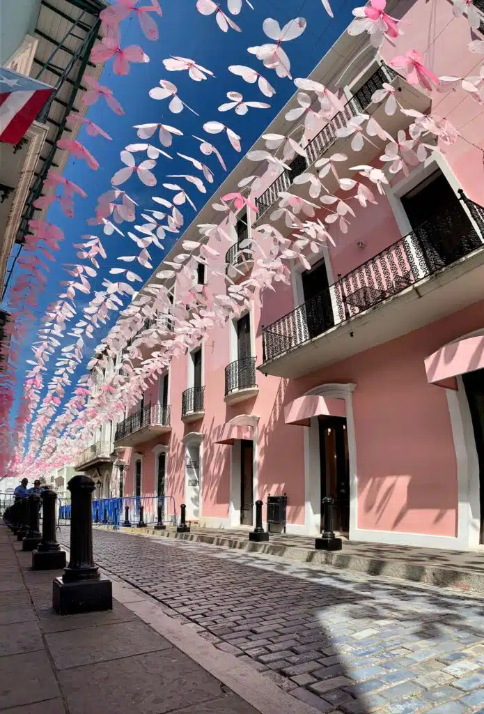 Calle de la Fortaleza in Old San Juan, Puerto Rico