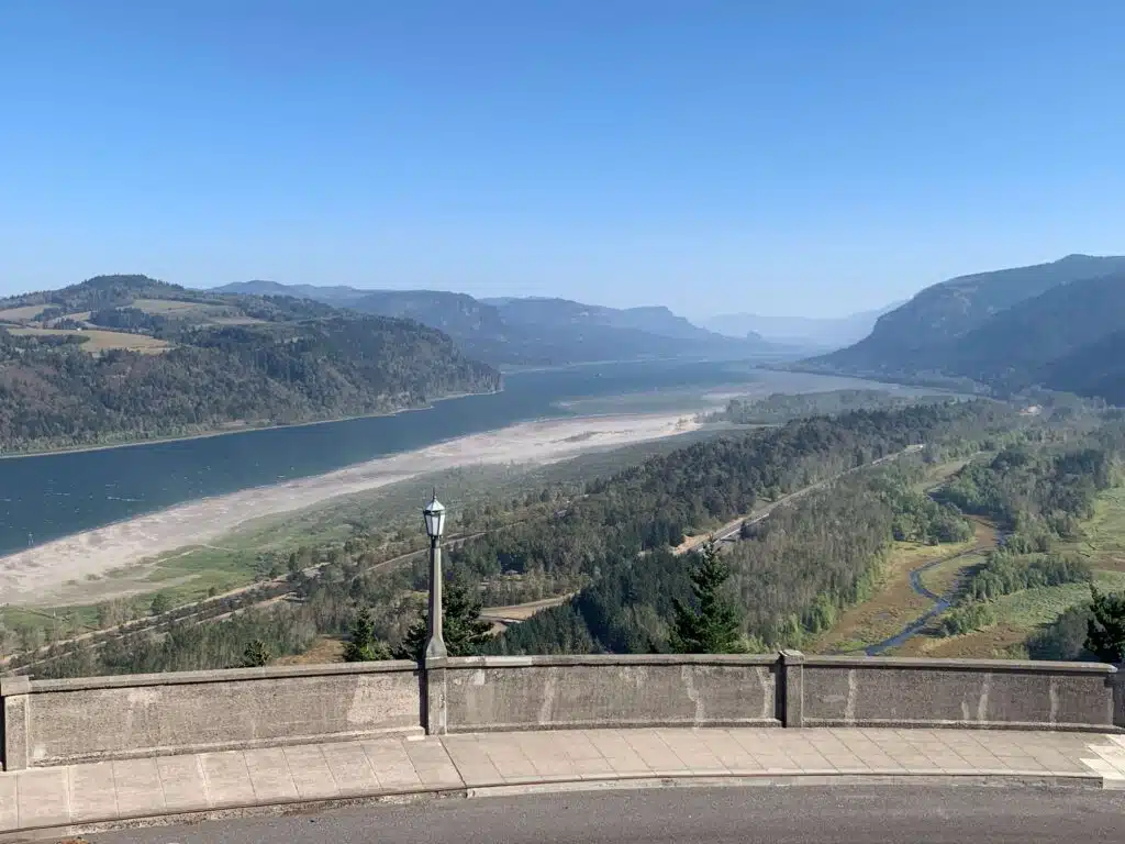 View from the Vista House in Columbia River Gorge