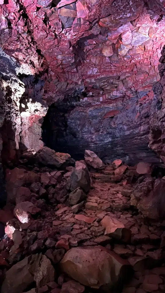 lava tunnel in Iceland