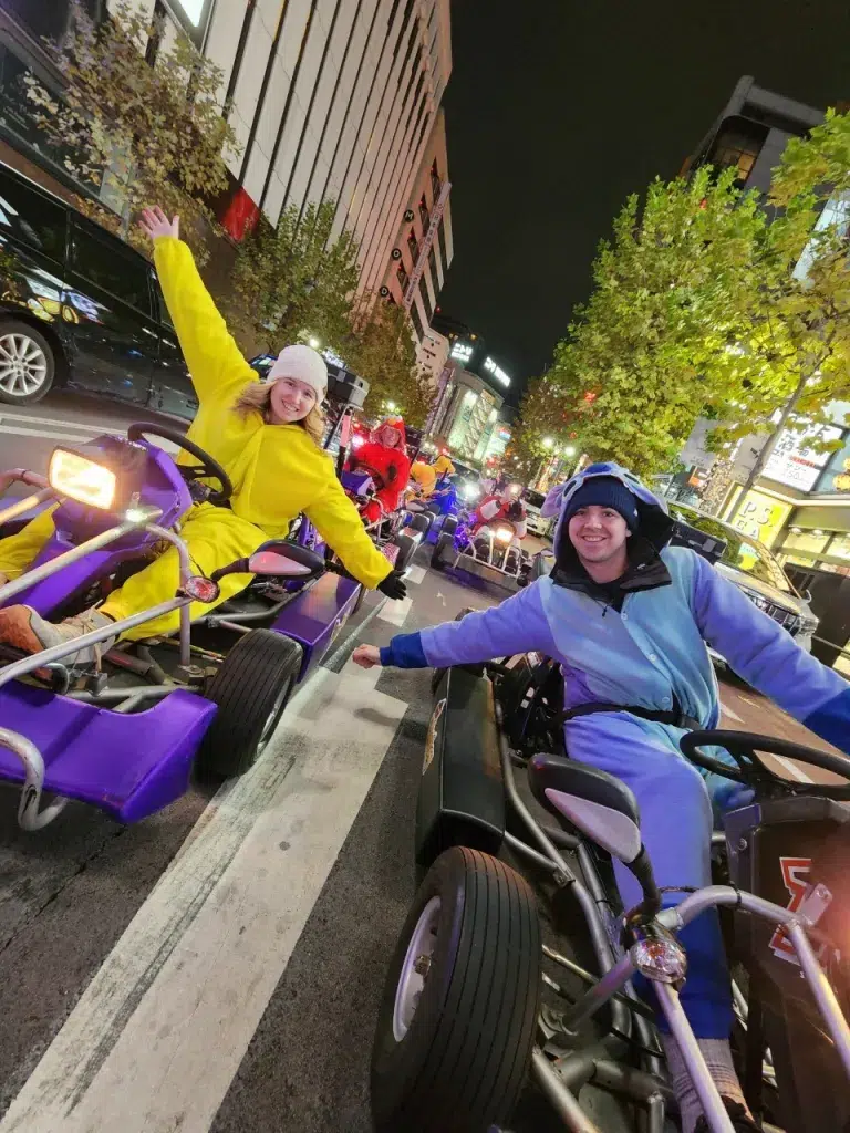 Go karts in the streets of Tokyo