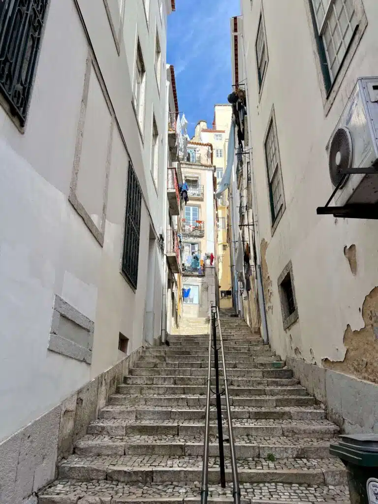 some of the many stairs in Lisbon