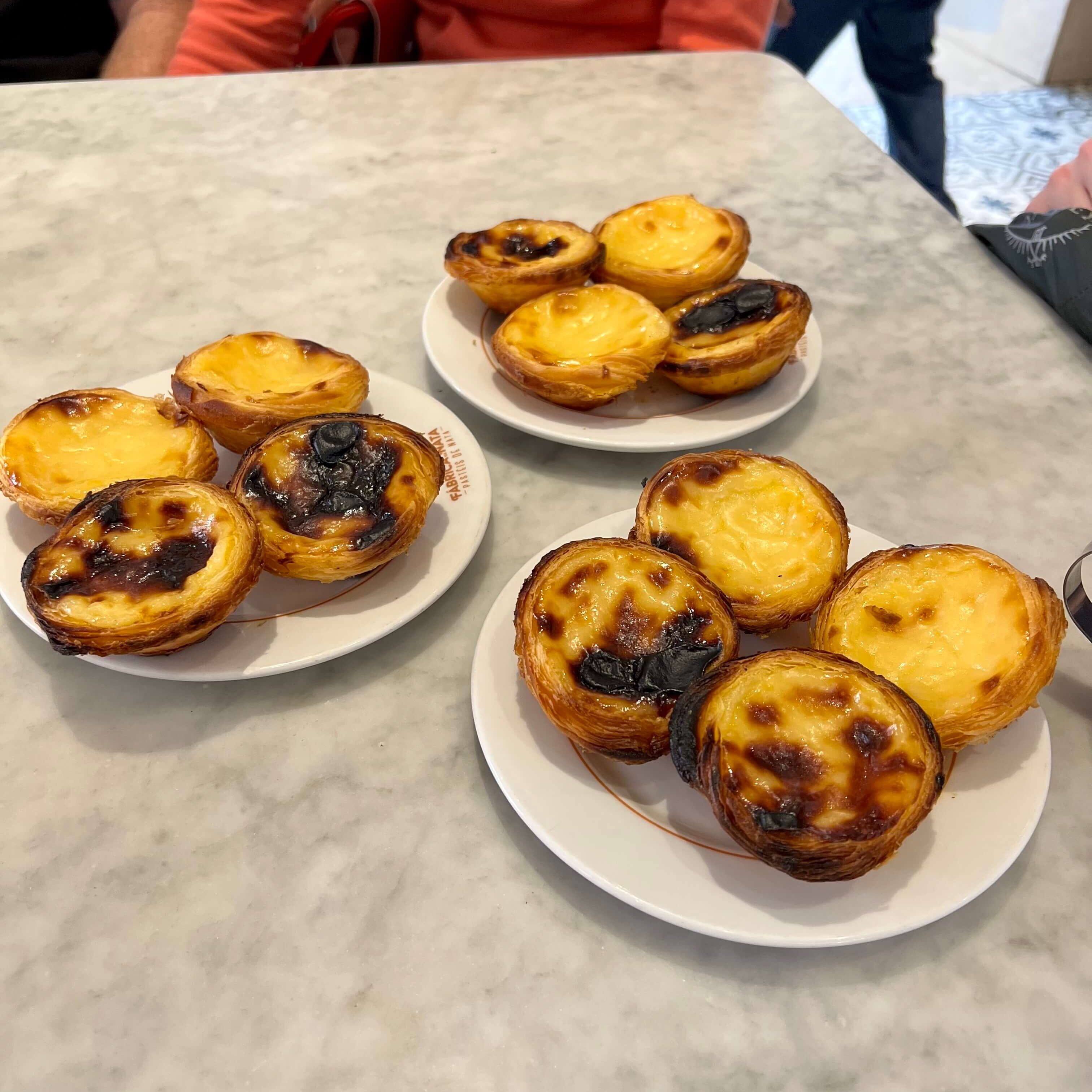 Pastéis de natas from Fábrica da Nata in Lisbon, Portugal. These made my first visit to Lisbon memorable!