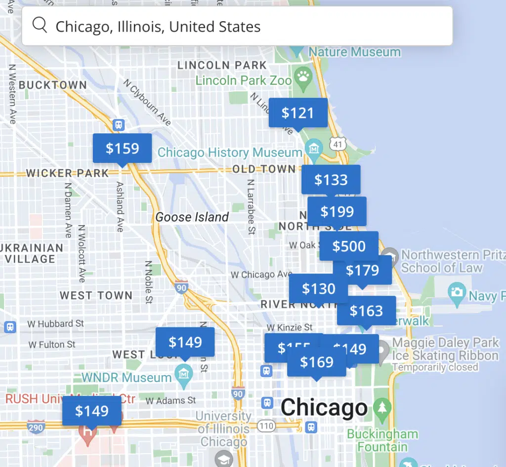 Hyatt locations in Chicago