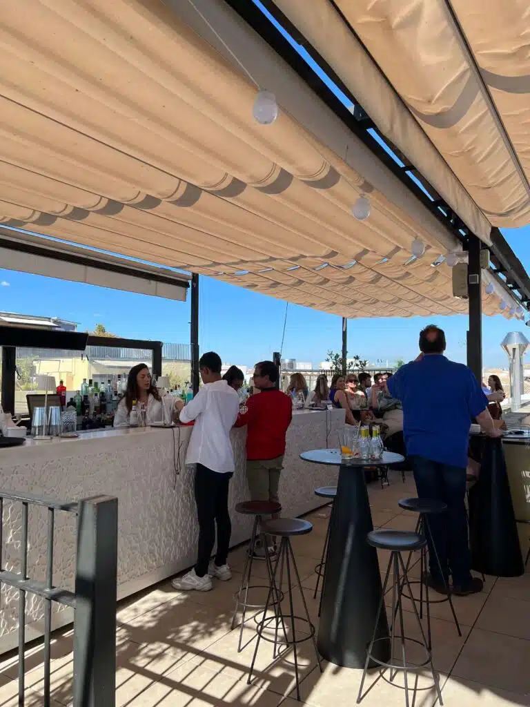 The bar at La Terraza del EME in Seville