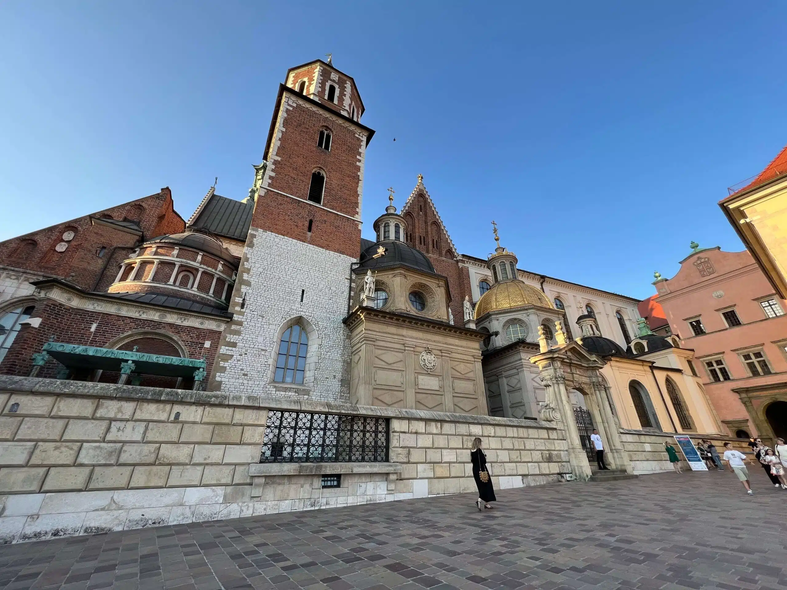 Many architectural styles represented at Krakow Castle