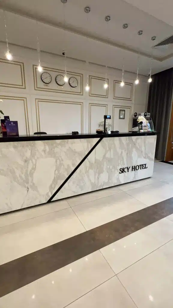 Sky Hotel Krakow front desk