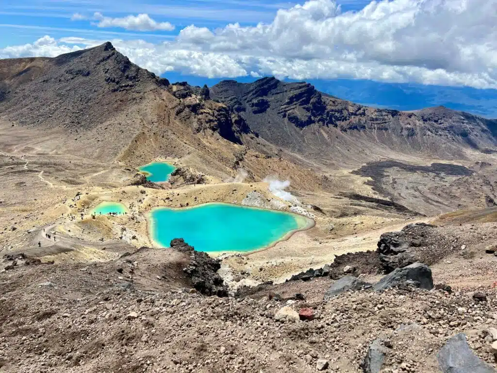 The view from the summit of Tongariro Alpine Crossing