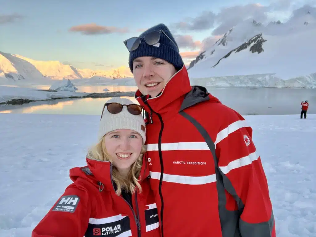 Standing on Damoy Point in Antarctica