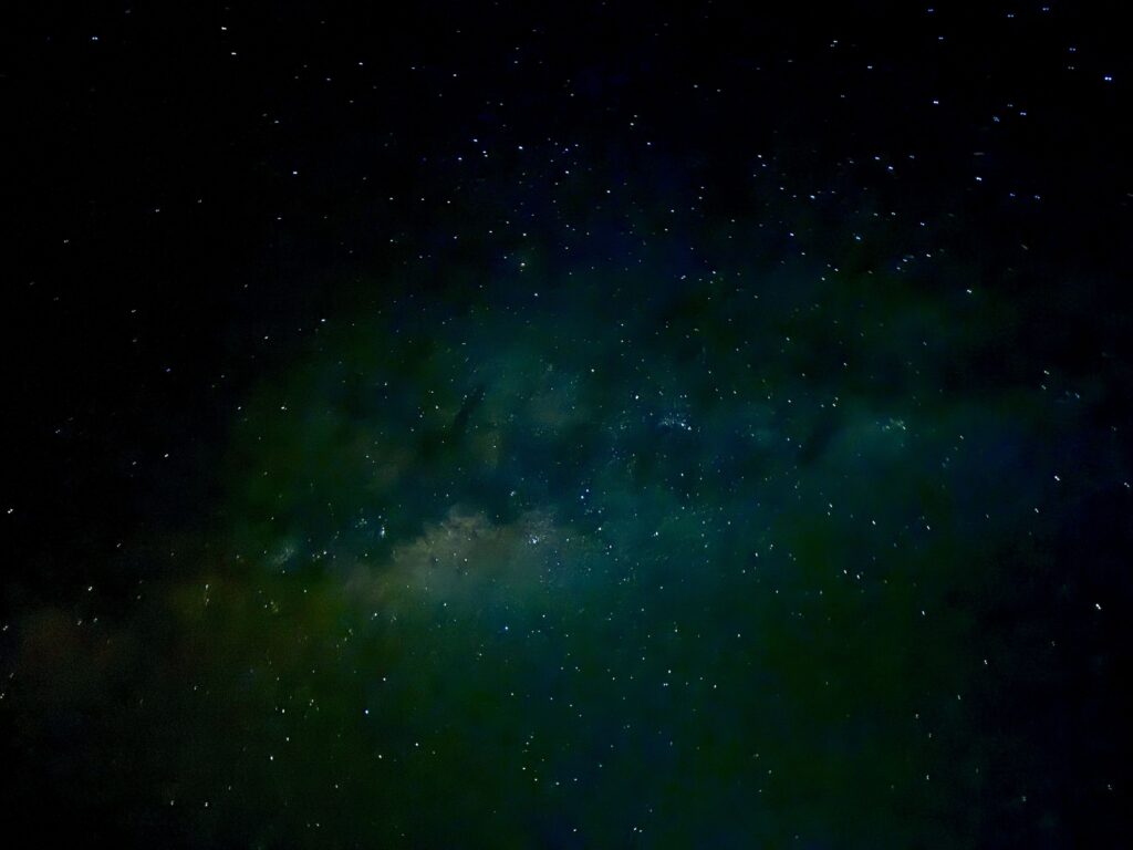 The Milky Way Galaxy as taken on an iPhone 15 Pro in the Galapagos