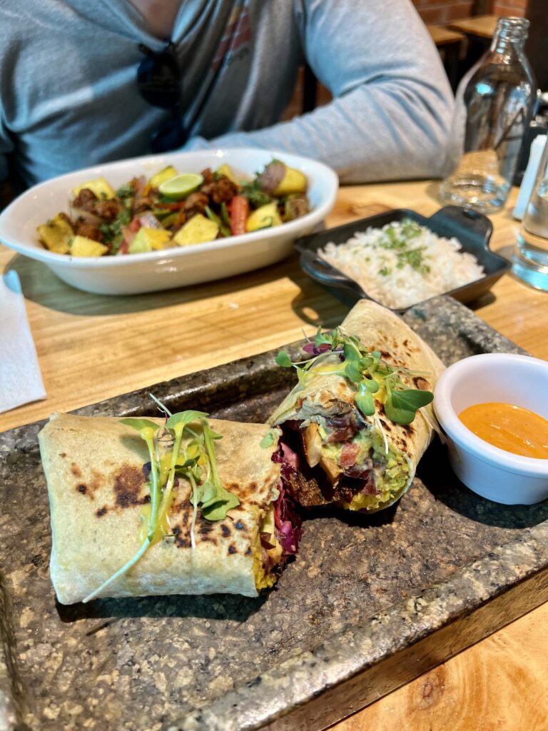 Vegan meal in Cusco Peru