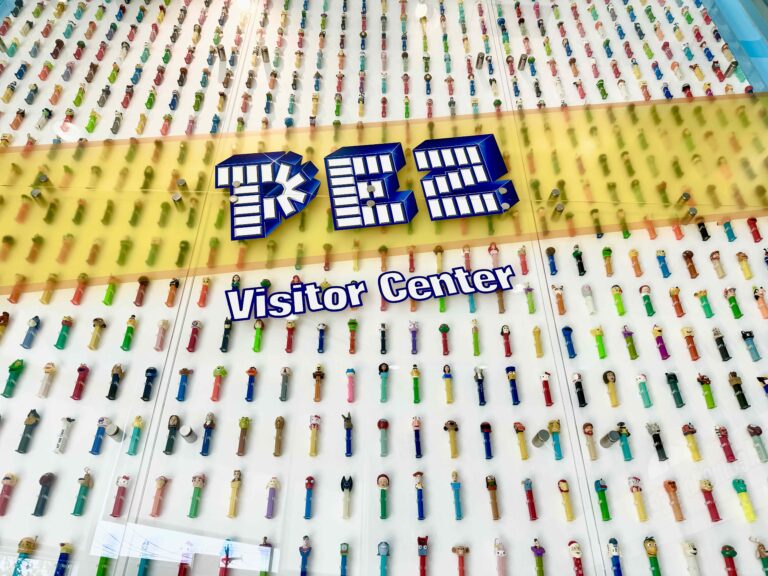 PEZ Visitor Center entrance sign