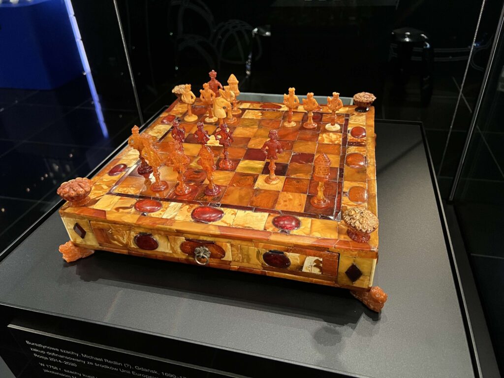 Amber chess set