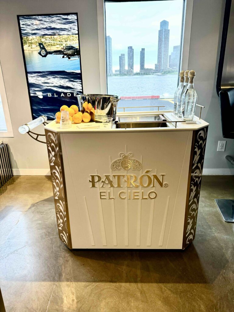 Patrón pop up at the BLADE Manhattan East Lounge