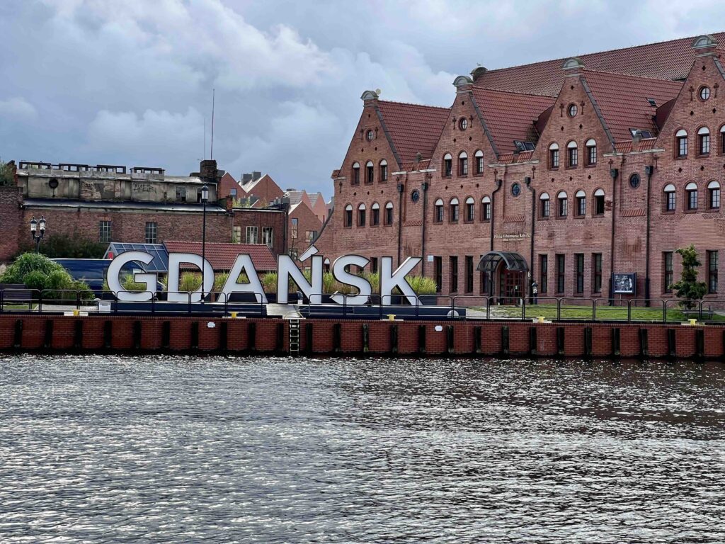 Gdansk sign in Poland