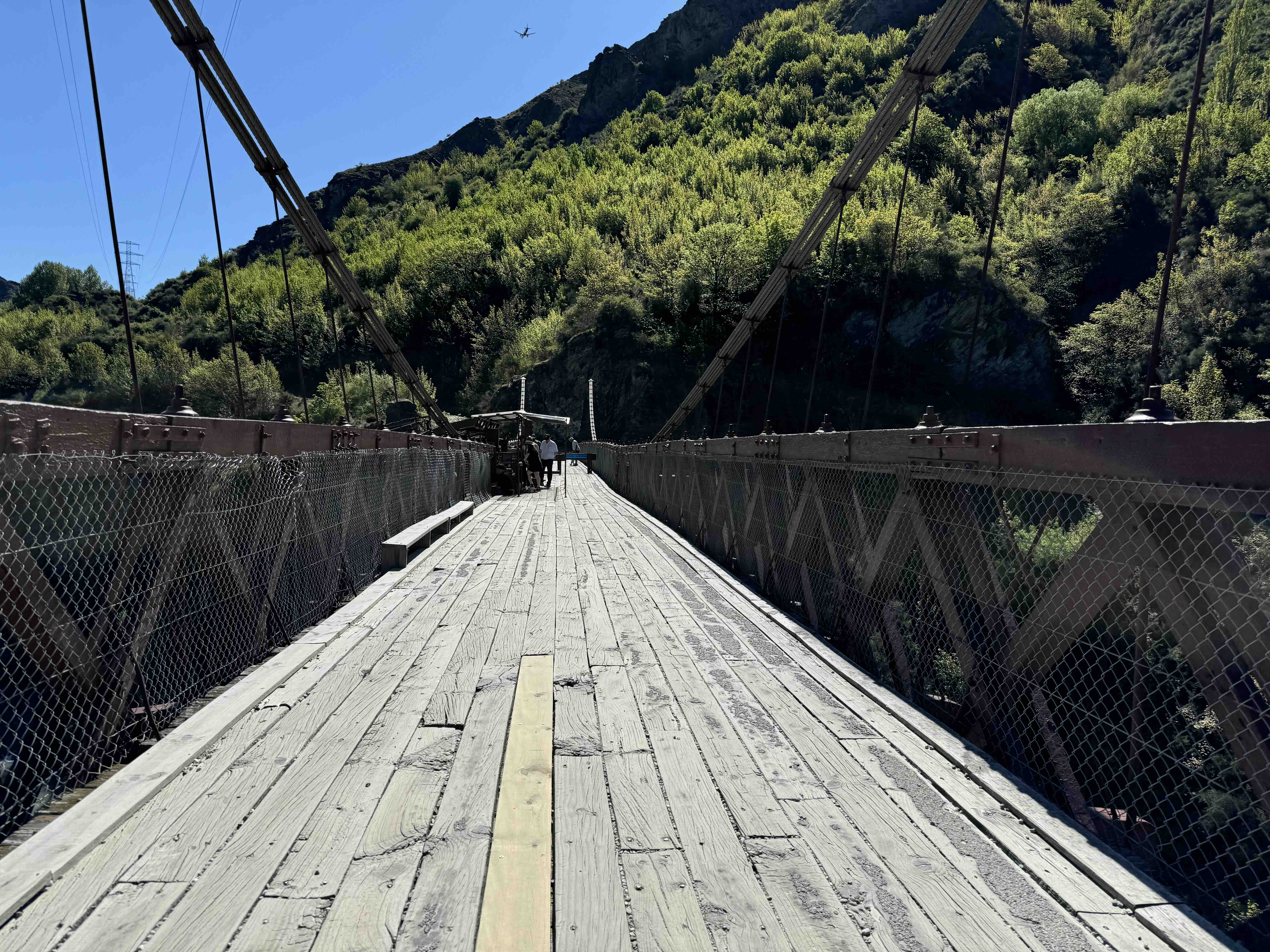 The view as you walk onto the Kawarau Bridge