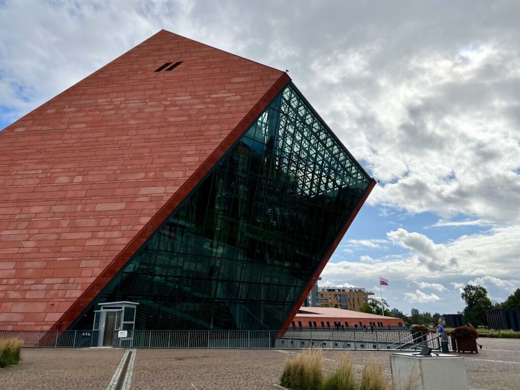 Exterior of the Museum of the Second World War in Gdansk, Poland