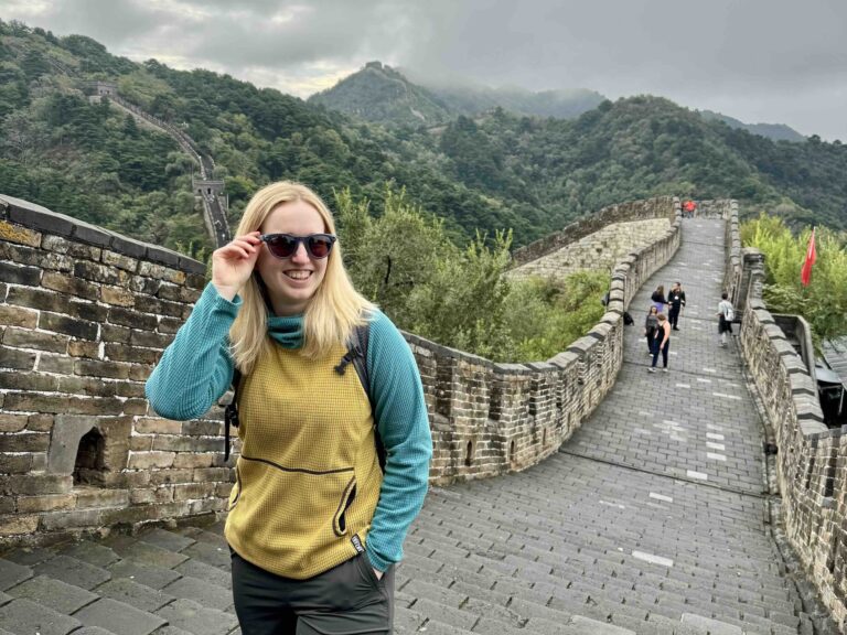 Jackie on the Great Wall of China