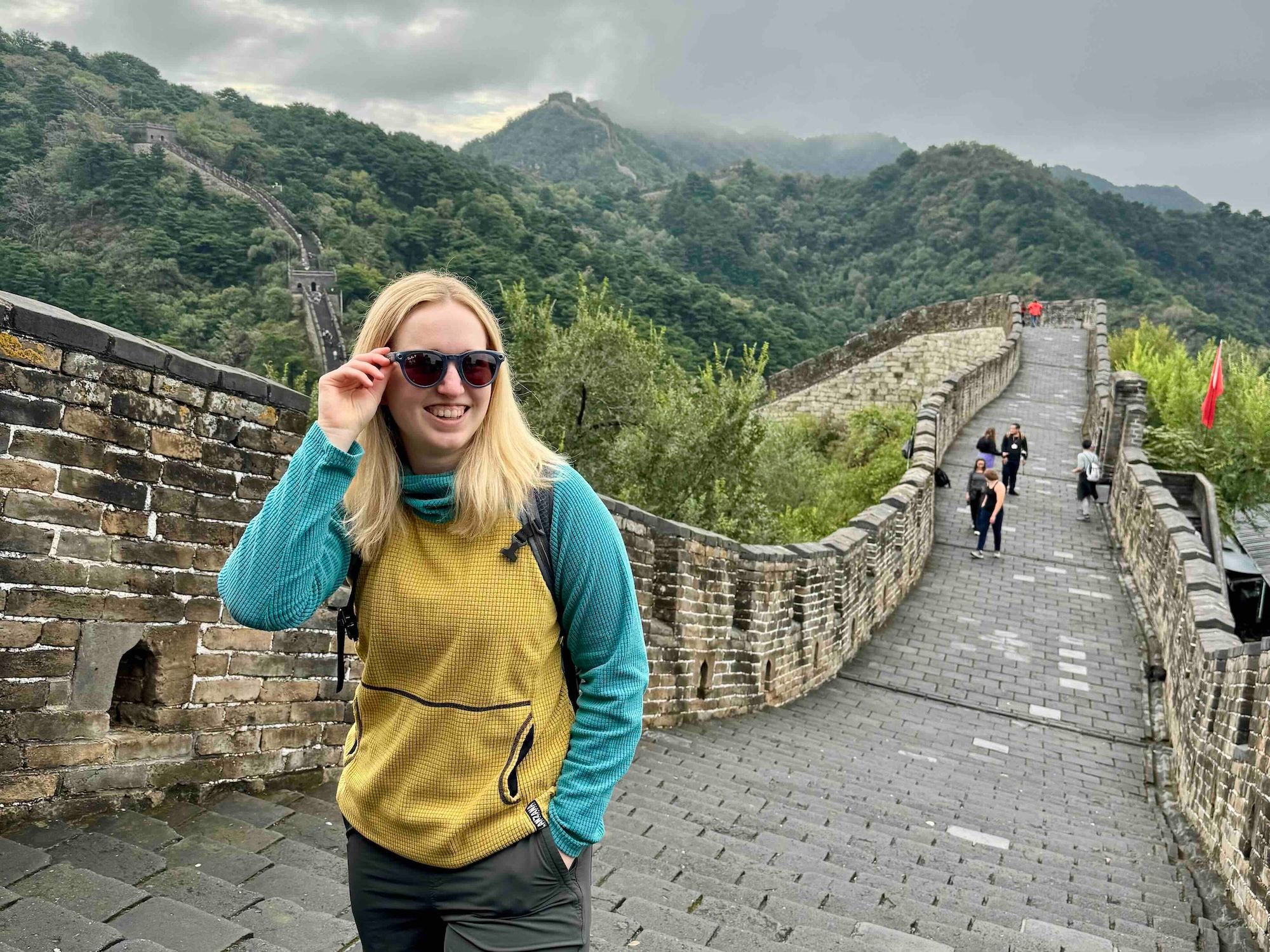 Jackie on the Great Wall of China