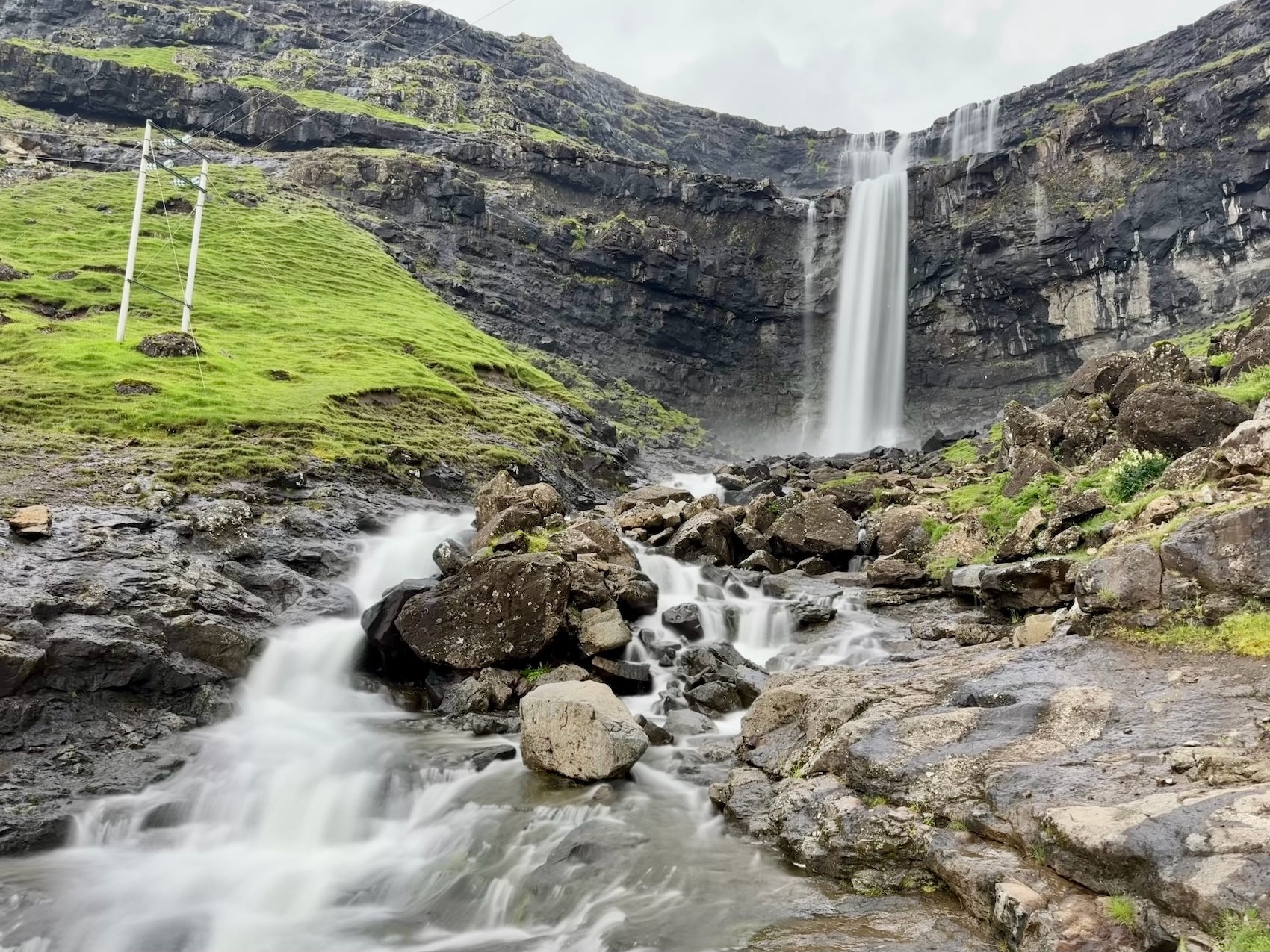 Fossá waterfall in the Faroe Islands