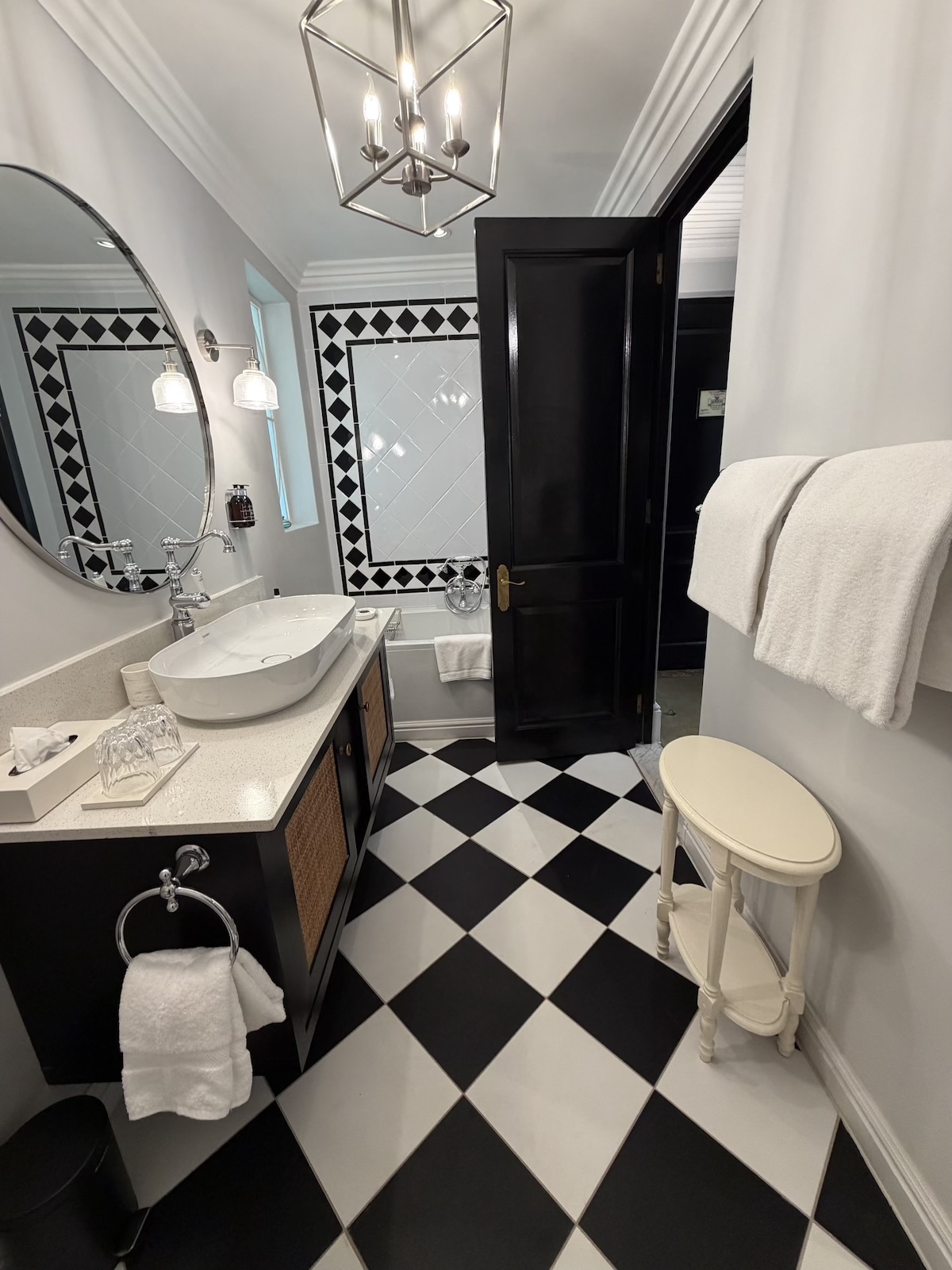 Bathroom at Royal Livingstone Hotel in Zambia